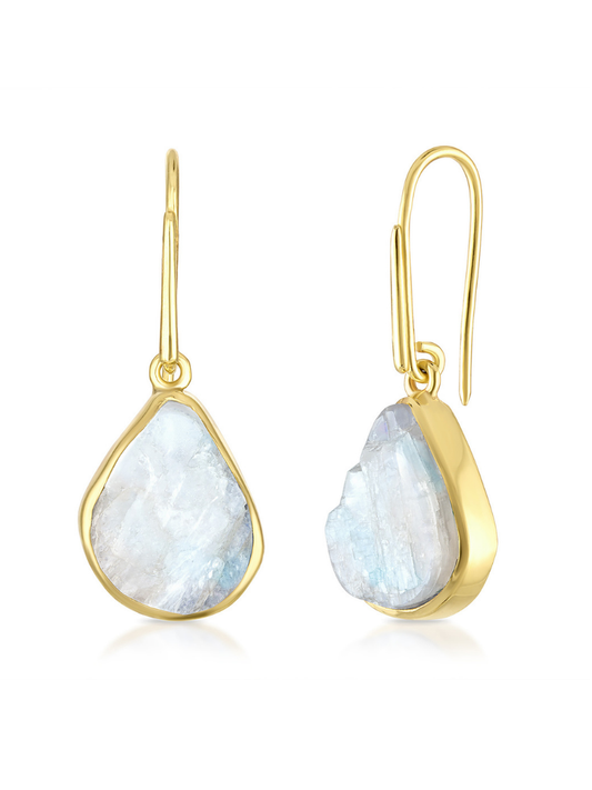 Lassanai Moonstone Teardrop Earrings