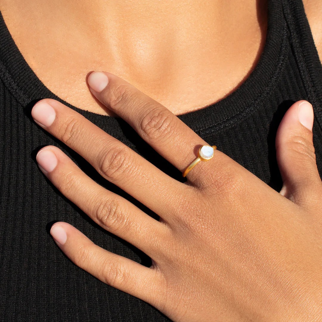 Moonstone Stackable Ring