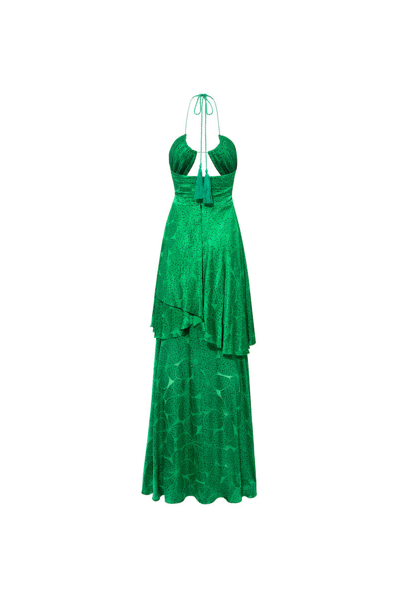 NIKITA DRESS IN KELLY GREEN