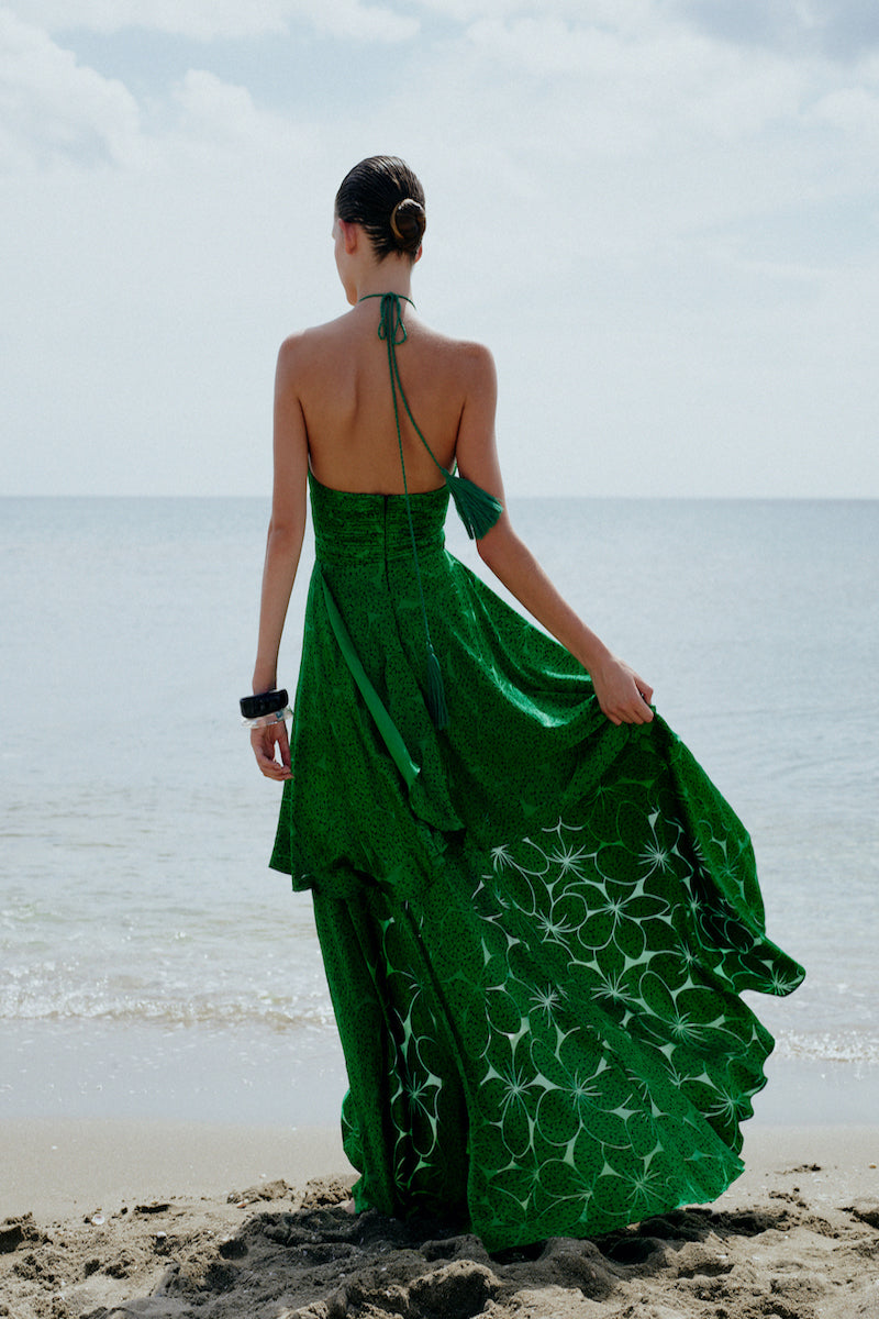 NIKITA DRESS IN KELLY GREEN