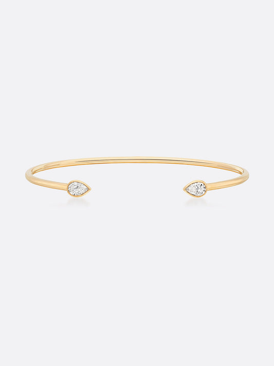 Romance Pear Diamond Droplet Bracelet