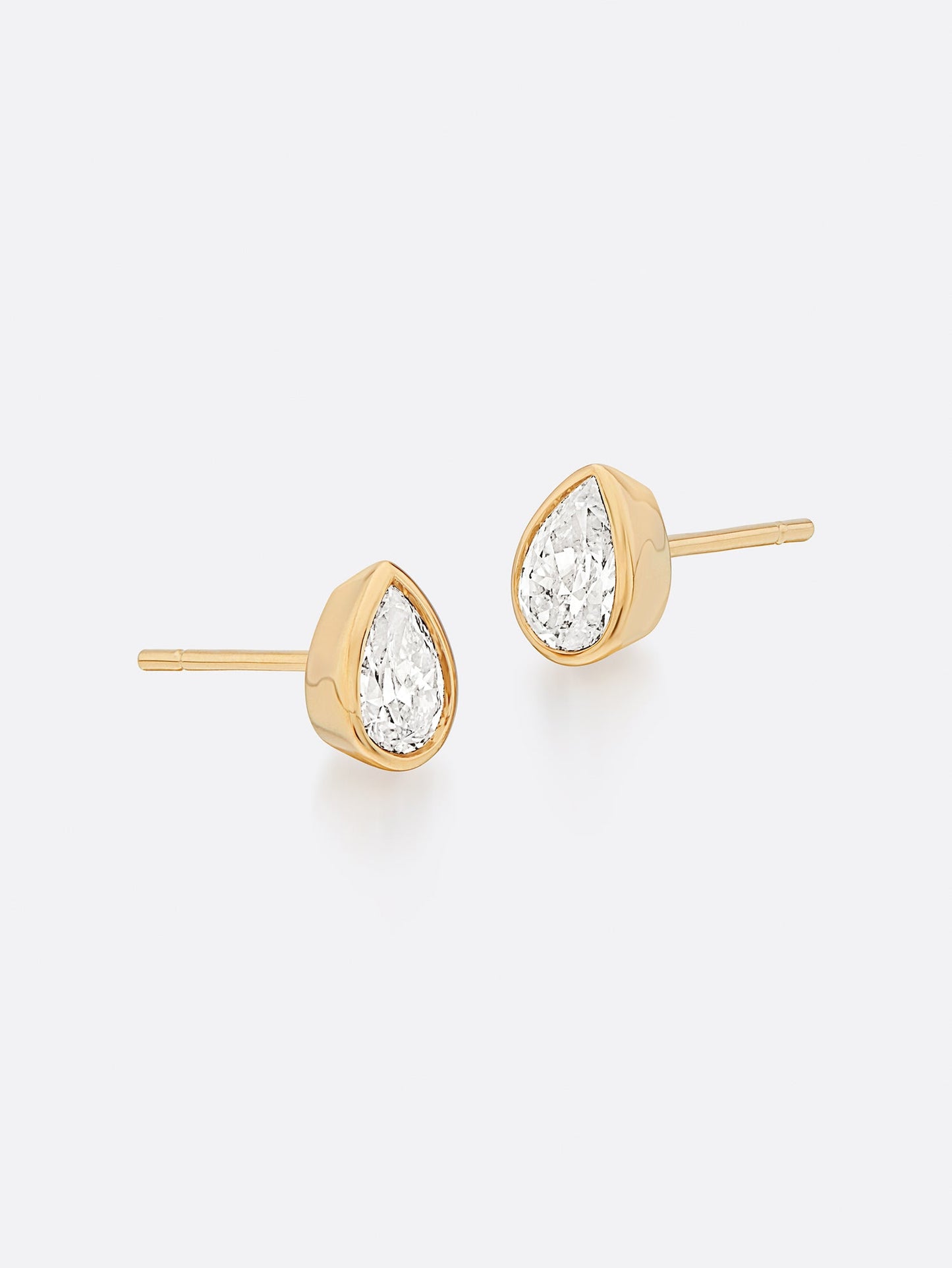 Romance Pear Diamond Droplet Earrings