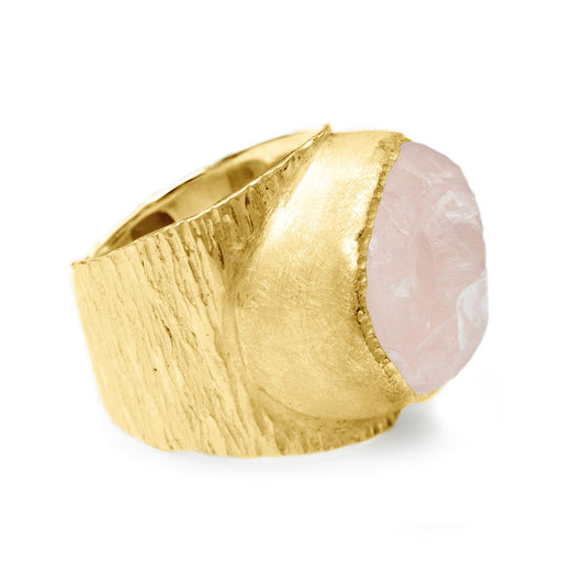Lassanai Rose Quartz Baby Boss Ring