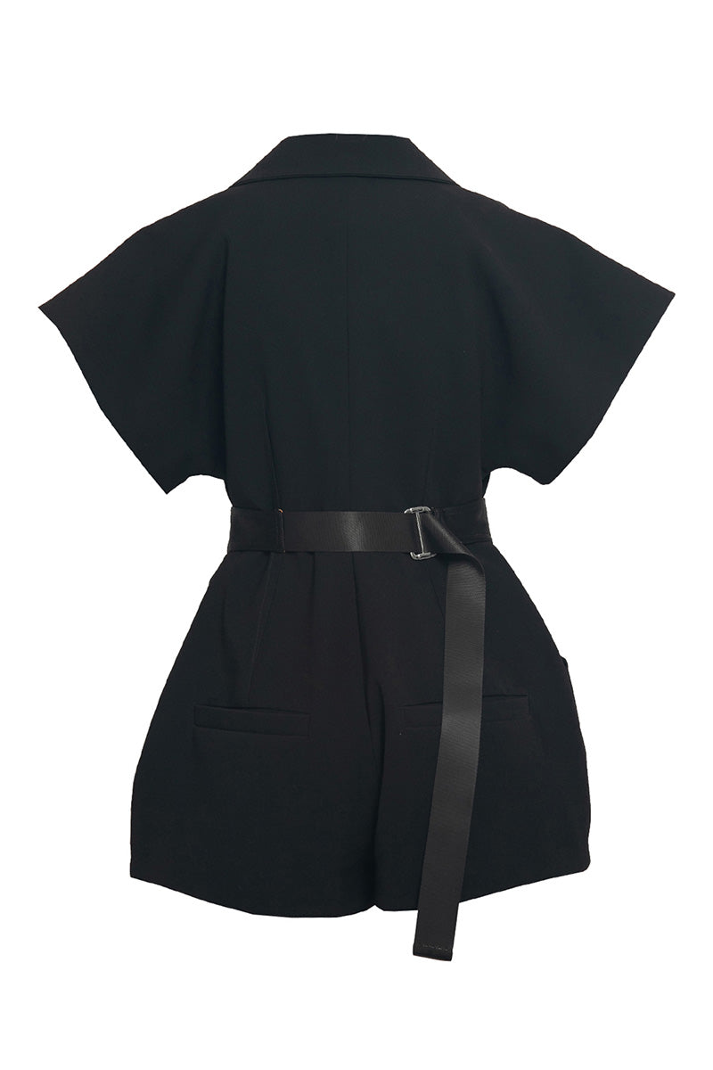 BLACK TAILORED JUMPSUIT