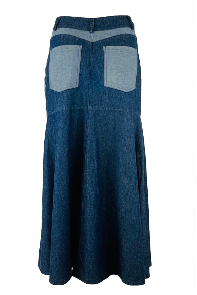 ZIG ZAG FLAIR MAXI SKIRT