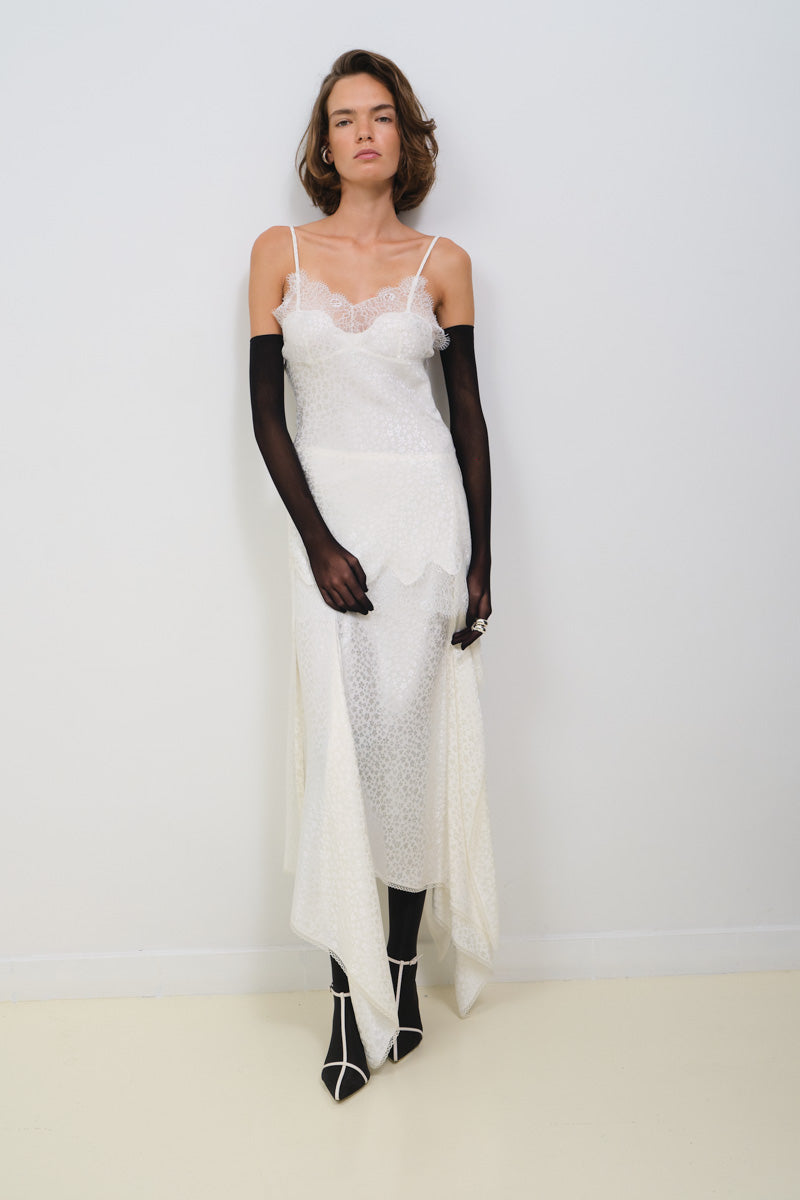 ASYMMETRICAL JACQUARD SKIRT