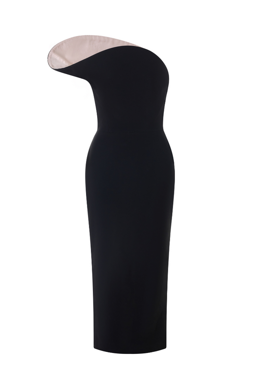 BLOOMING COCKTAIL CREPE DRESS