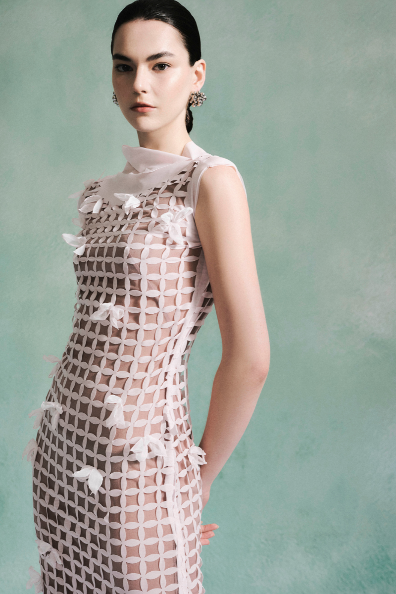 3D COLUMN DRESS
