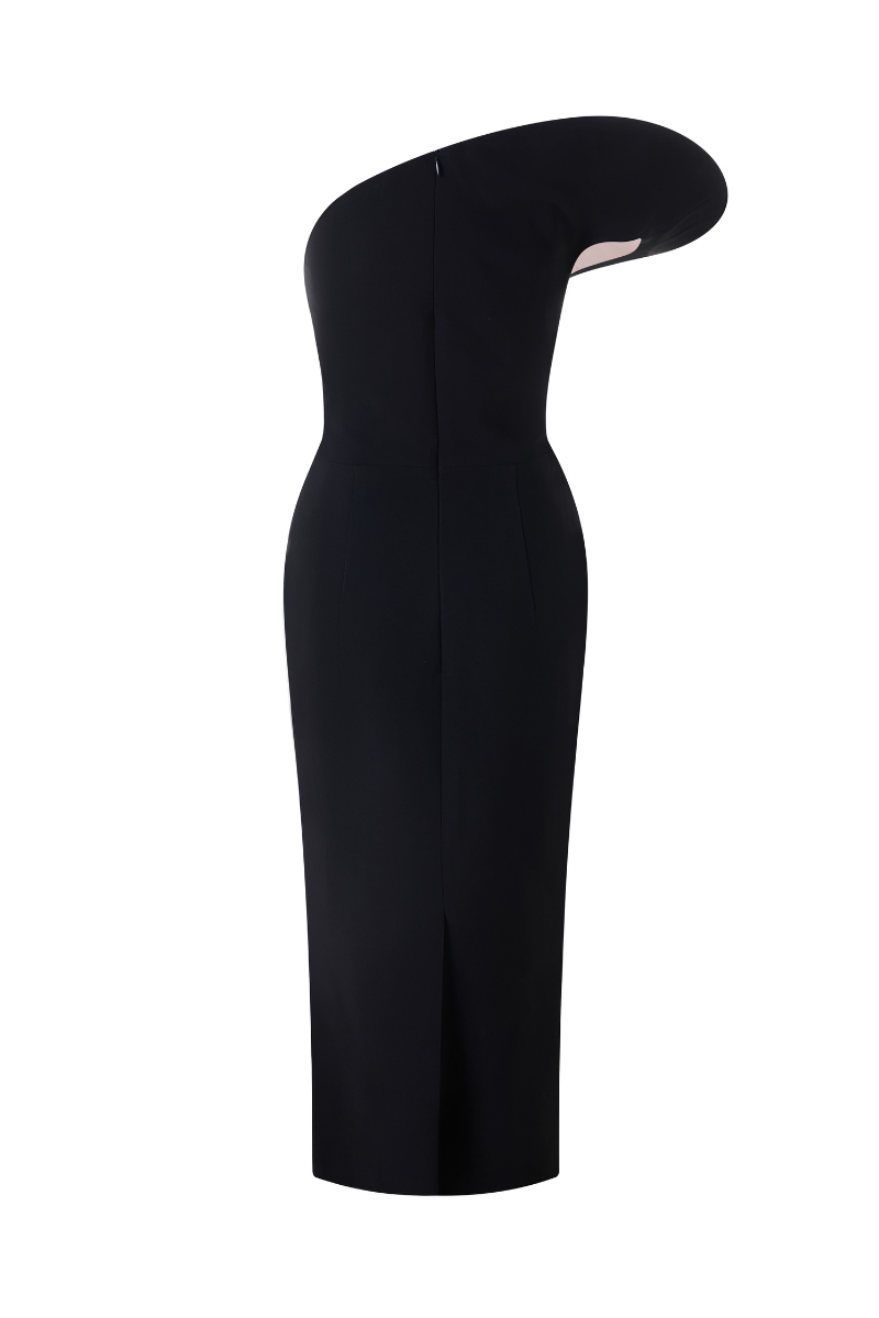 BLOOMING COCKTAIL CREPE DRESS