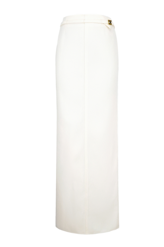 CAPRICA STRAIGHT BASIC COTTON FLOOR LENGTH SKIRT