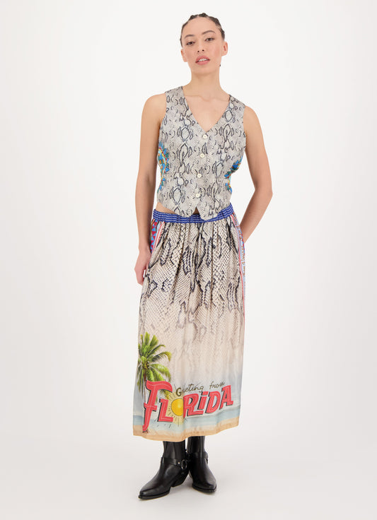 Vanessa Snake Skirt