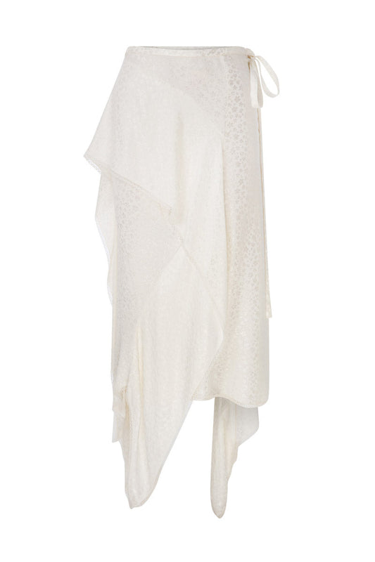 ASYMMETRICAL JACQUARD SKIRT