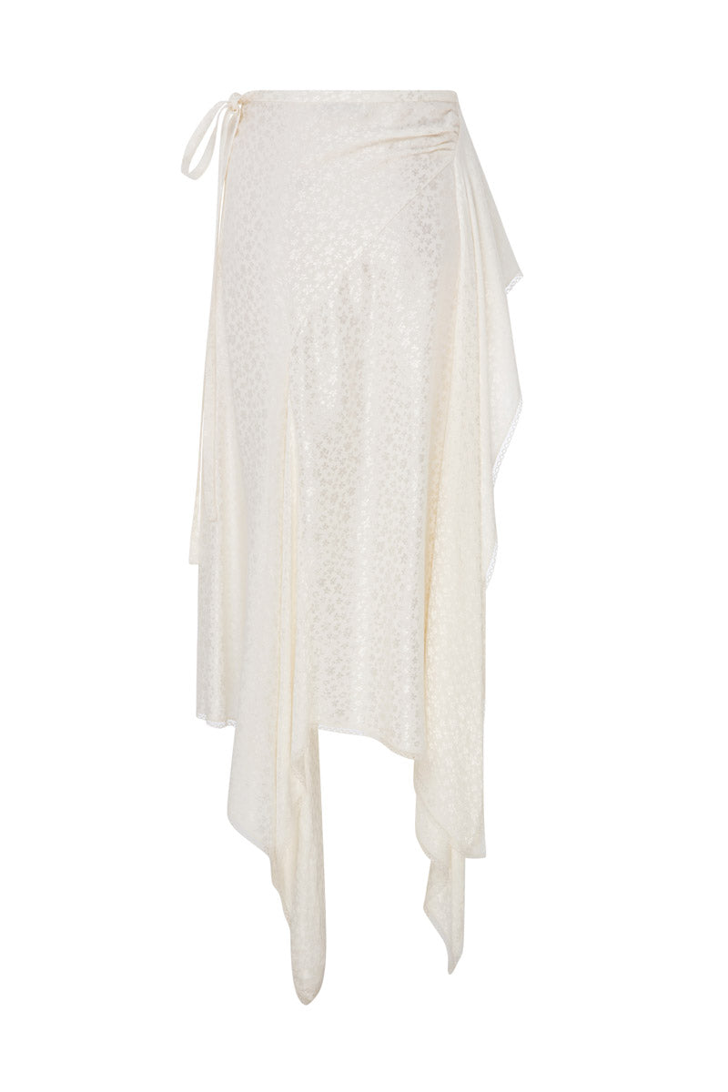ASYMMETRICAL JACQUARD SKIRT