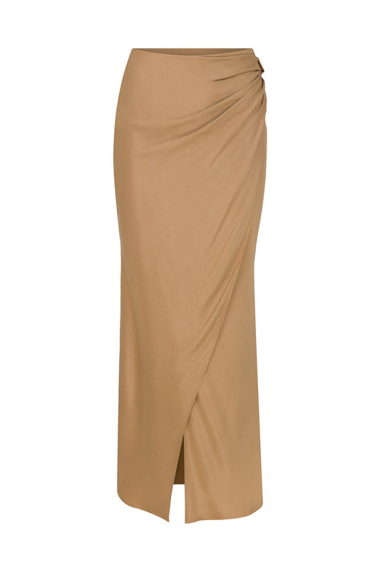 WRAPPED MIDI SKIRT
