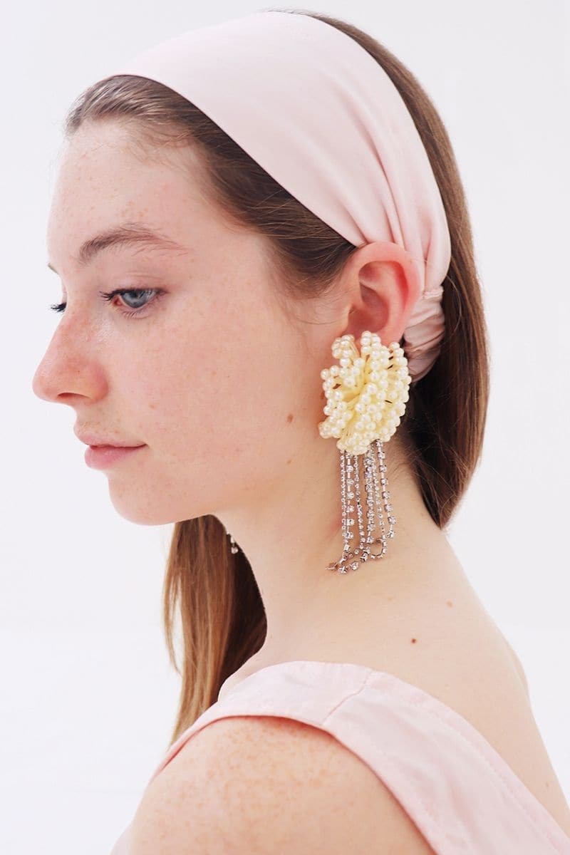 CLAUDINE NERO ROSE AND CRIMSON SILK HEADWRAP SET