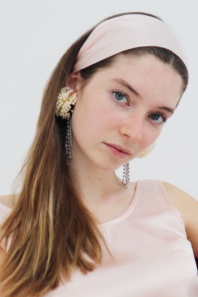 CLAUDINE NERO ROSE AND CRIMSON SILK HEADWRAP SET