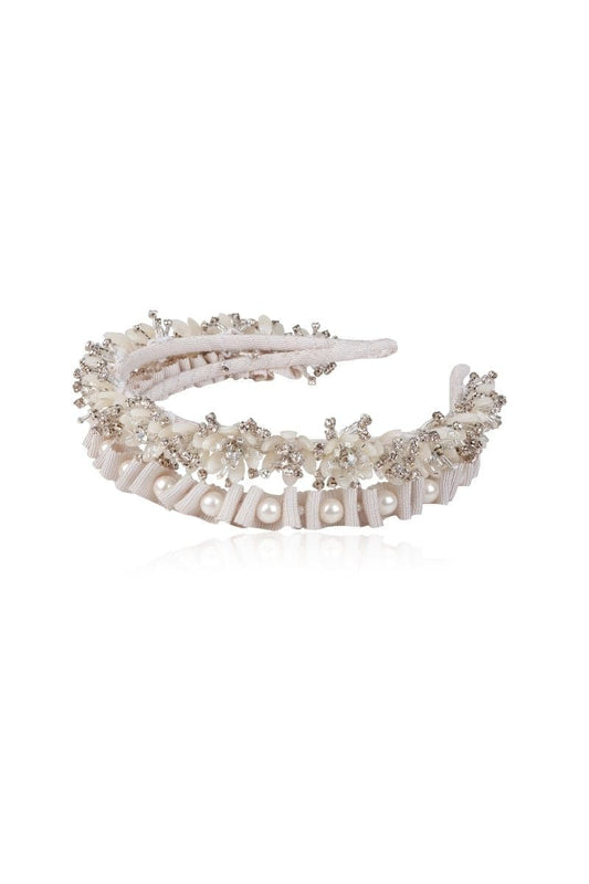 WHITE ROSA HEADBAND