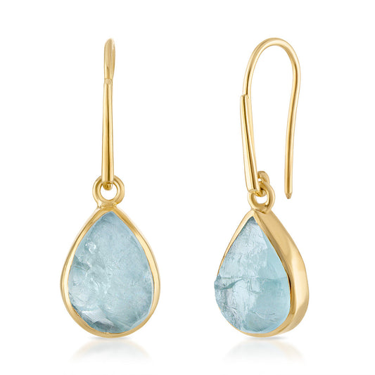 Lassanai Aquamarine Teardrop Earrings