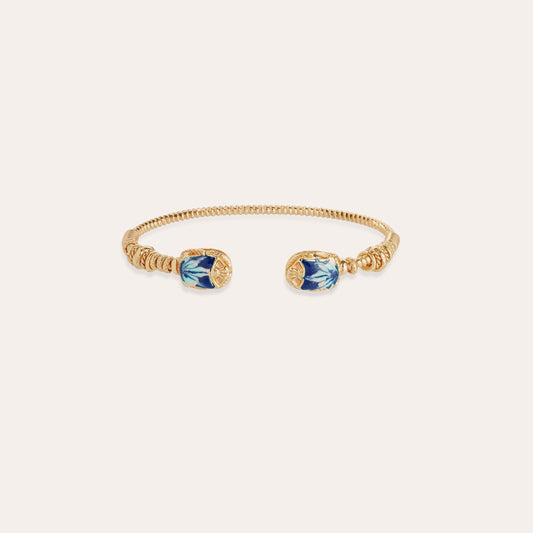 Gas Bijoux Duality large Scaramouche Twist enamel bracelet