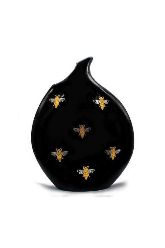 BEE TEARDROP CERAMIC VASE