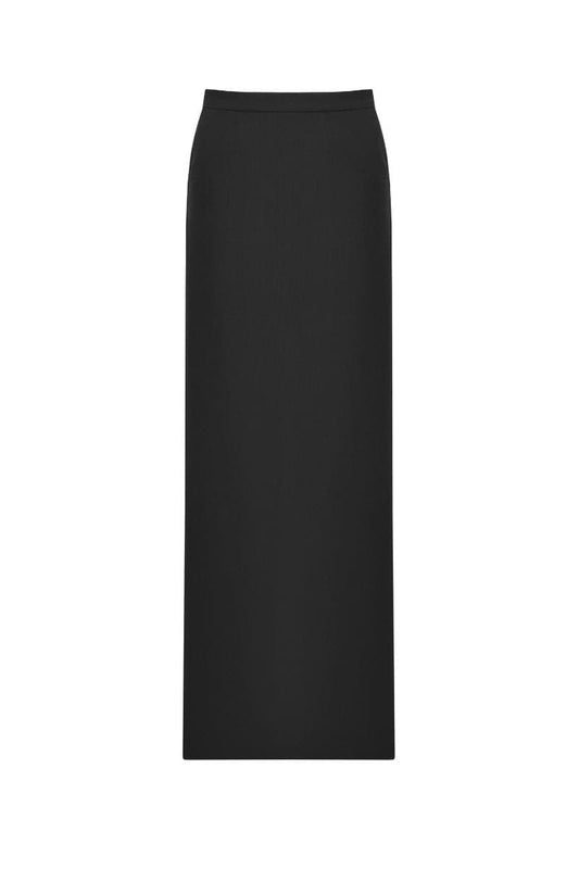 ARIA BLACK STRAIGHT MAXI SKIRT