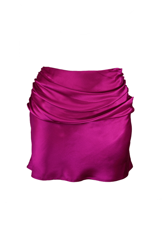 WAVE SKIRT IN FUCHSIA