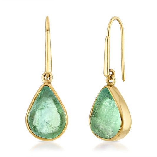 Green Fluorite Teardrop earrings