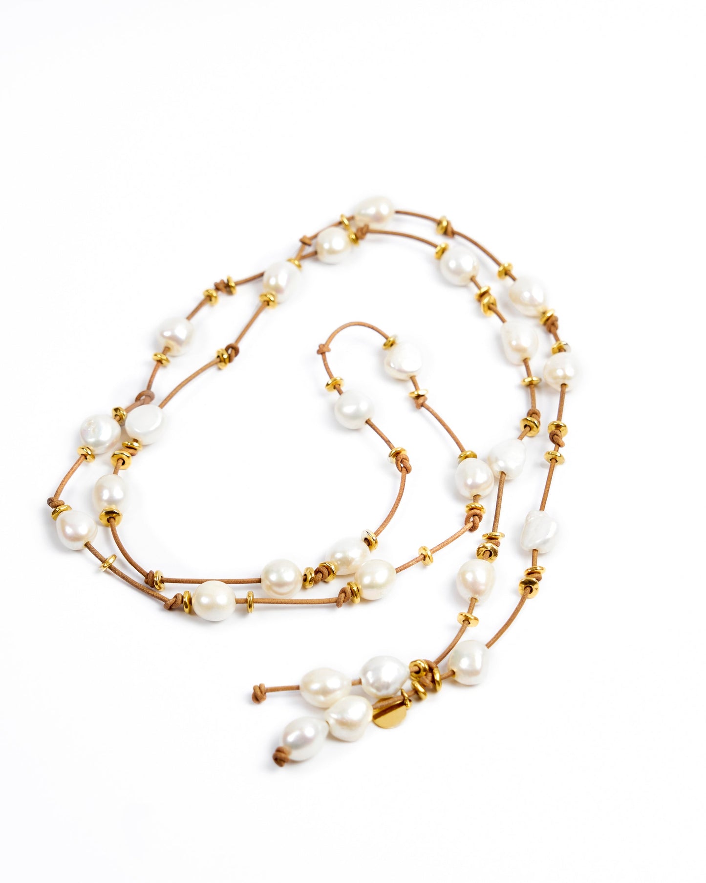 Pearl Necklace Insert Plated Gold