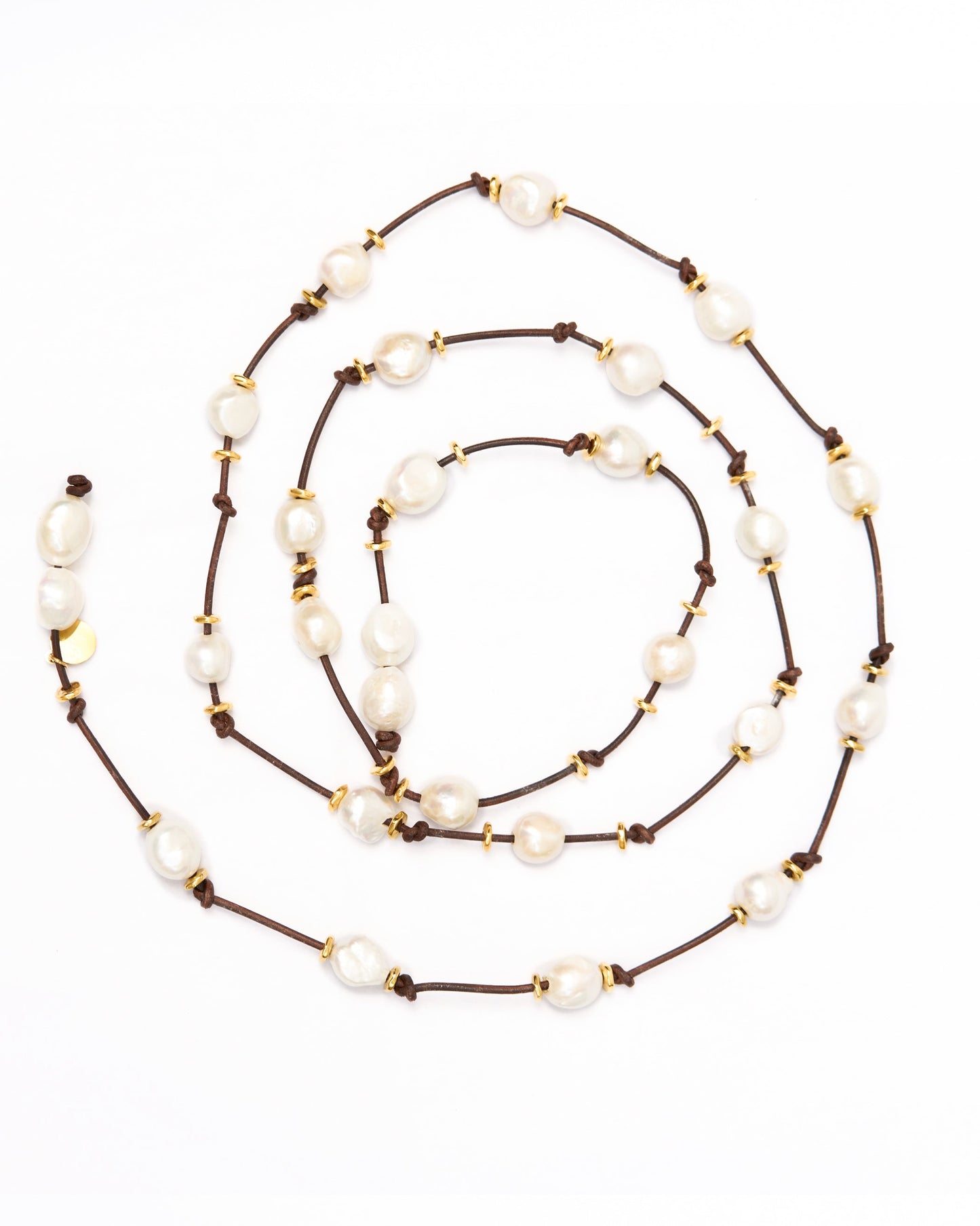 Pearl Necklace Insert Plated Gold