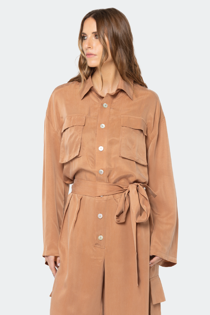 SERENGETI MOCHA JUMPSUIT