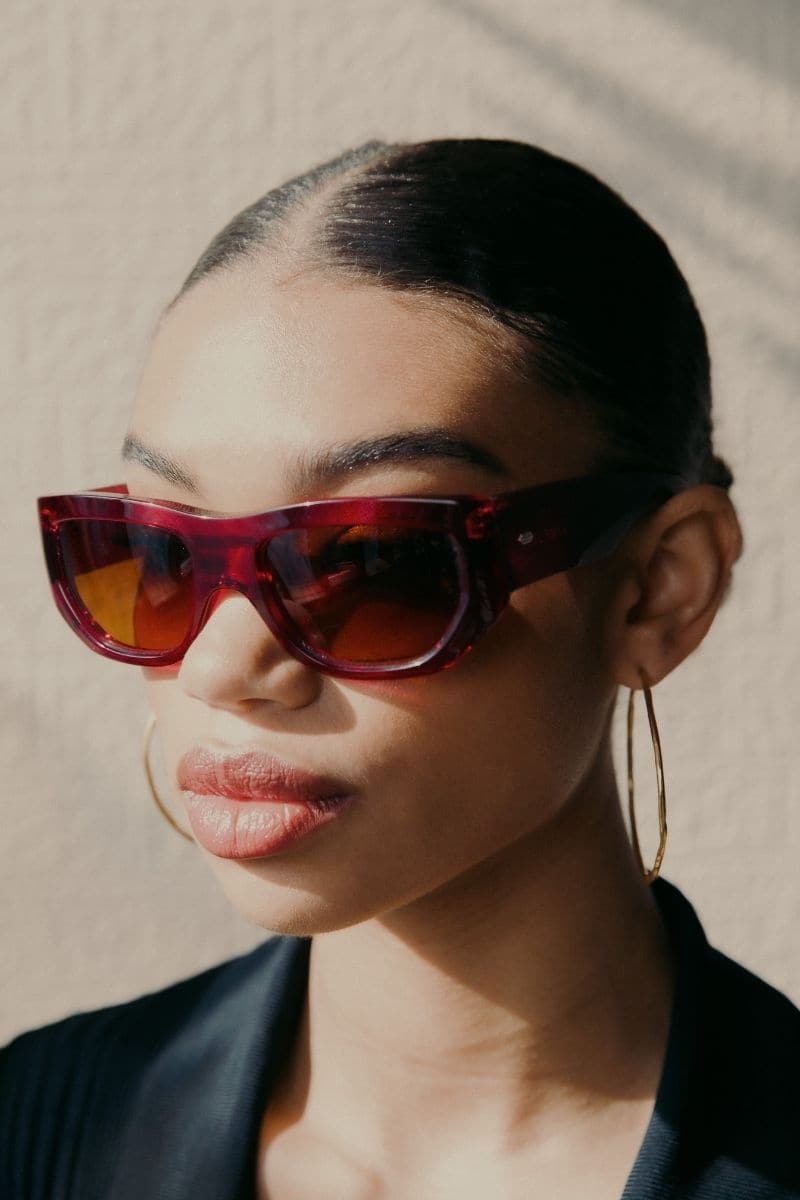PINK CONCEPT 1 OVERSIZED CATEYE SUNGLASSES