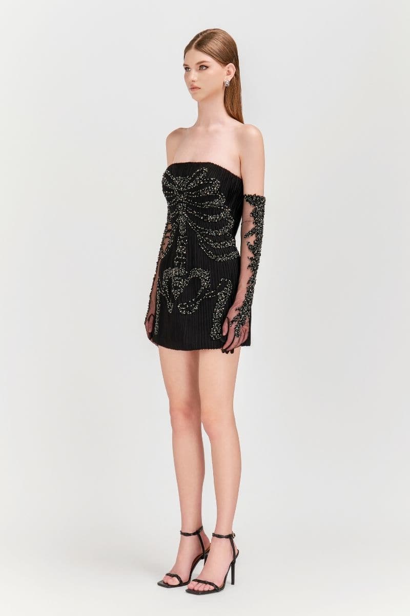 SCARLETT TULLE EMBELLISHED GLOVES