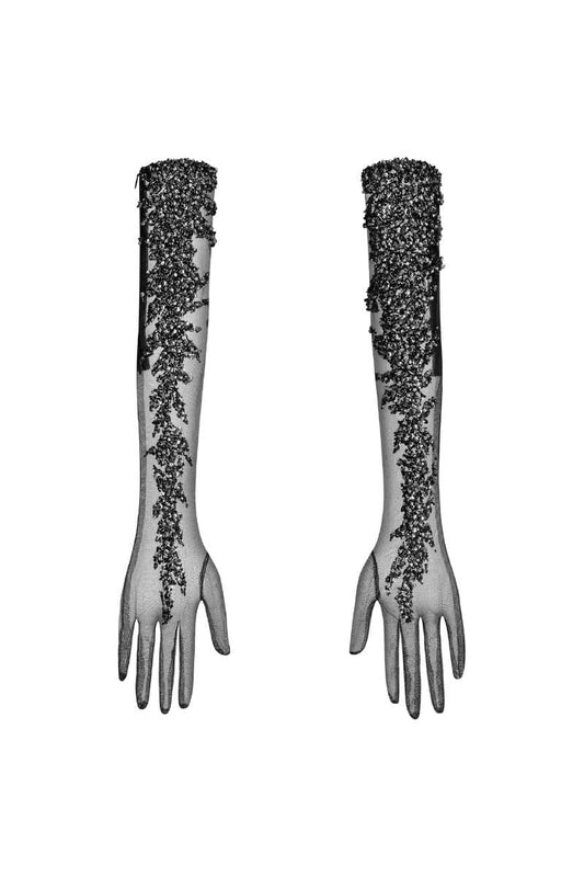 SCARLETT TULLE EMBELLISHED GLOVES