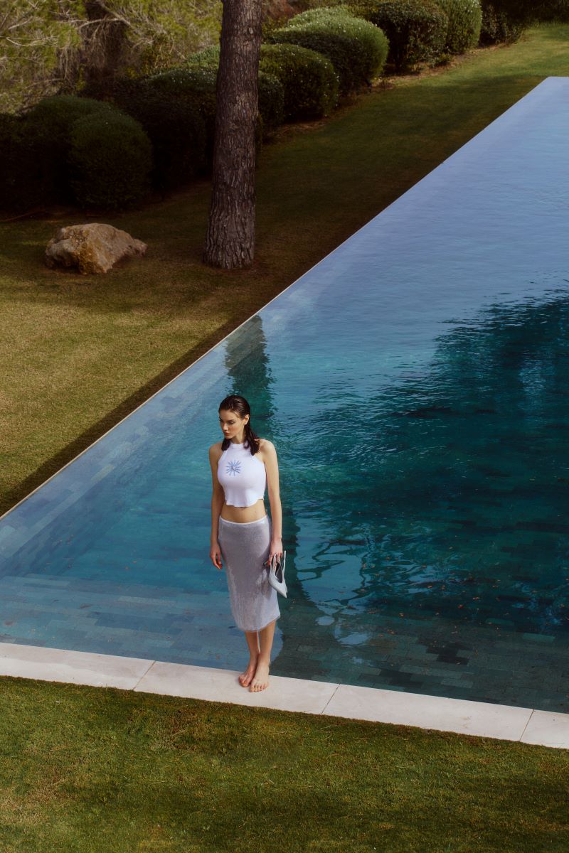 THE WATER SKIRT IN BLUE