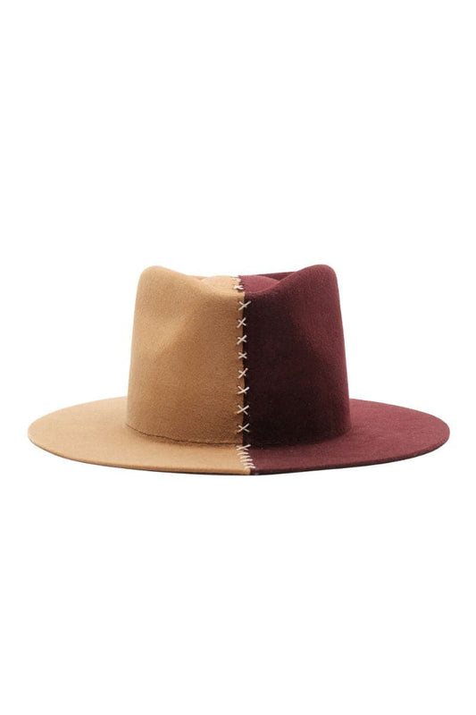 LOUISE BROWN TWO-TONE FEDORA HAT