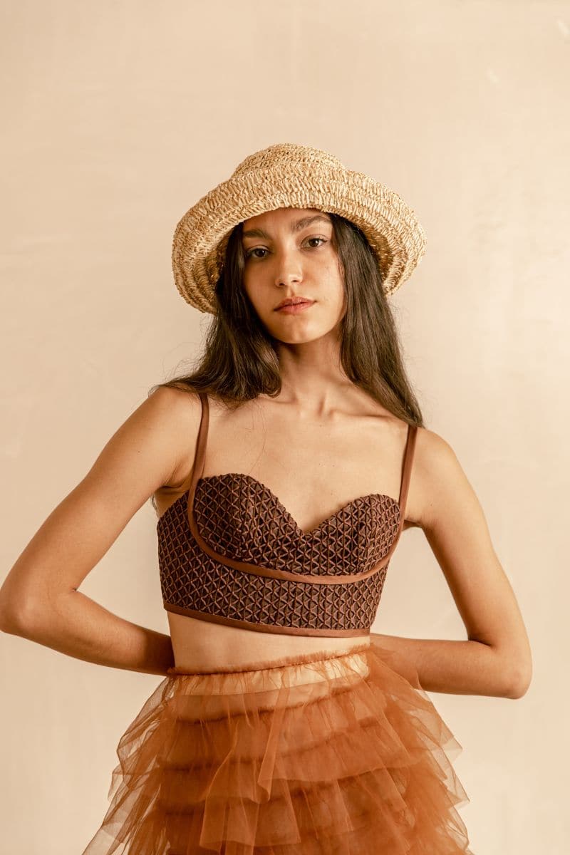 MAYA STRAW BUCKT HAT