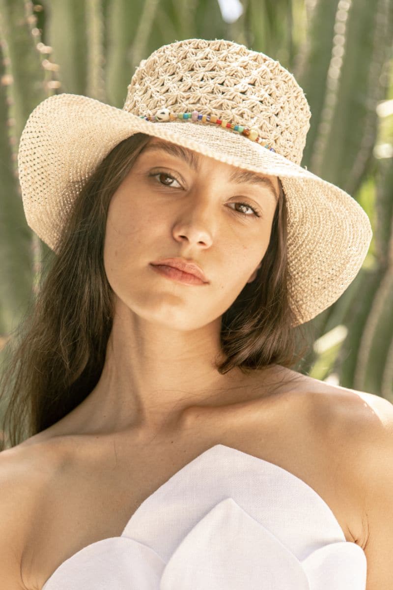 MILLIE STRAW BUCKET HAT