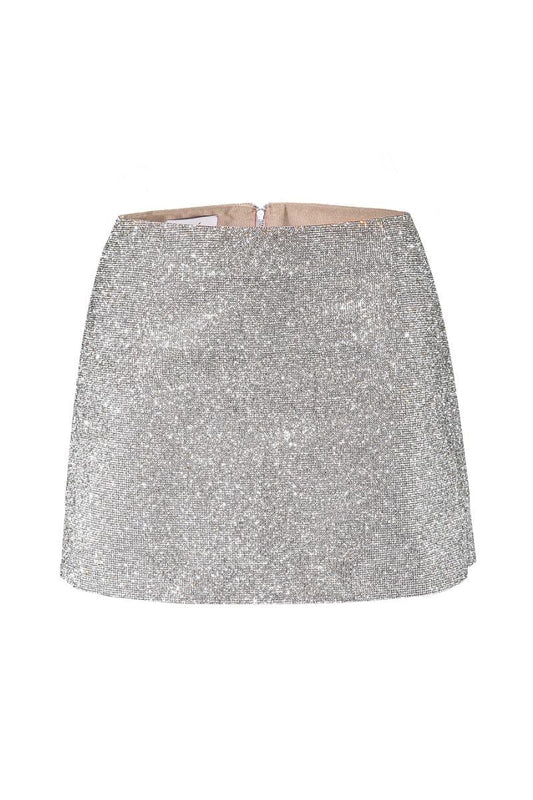 CAMILLE CRYSTAL-EMBELLISHED MINI SKIRT