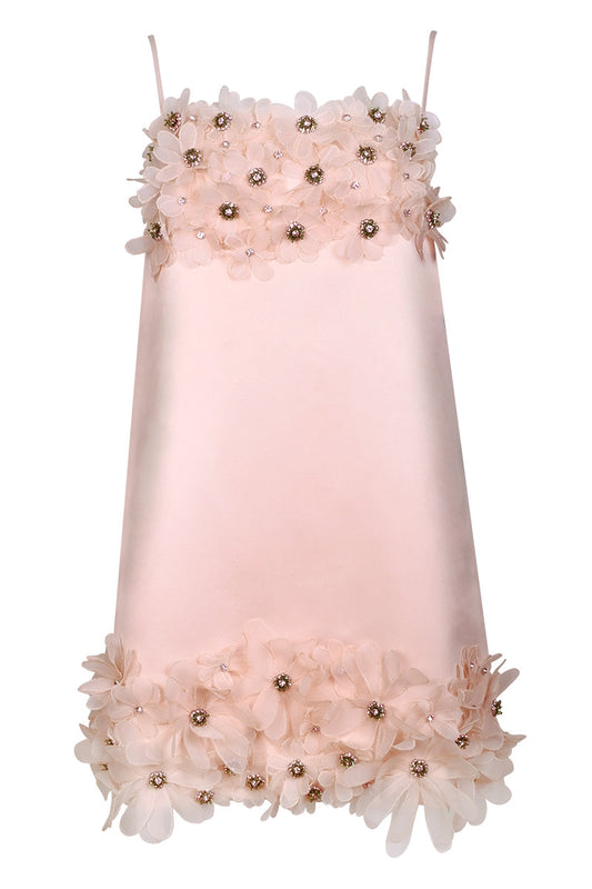 ALIA NOON MINI DRESS IN PEACH