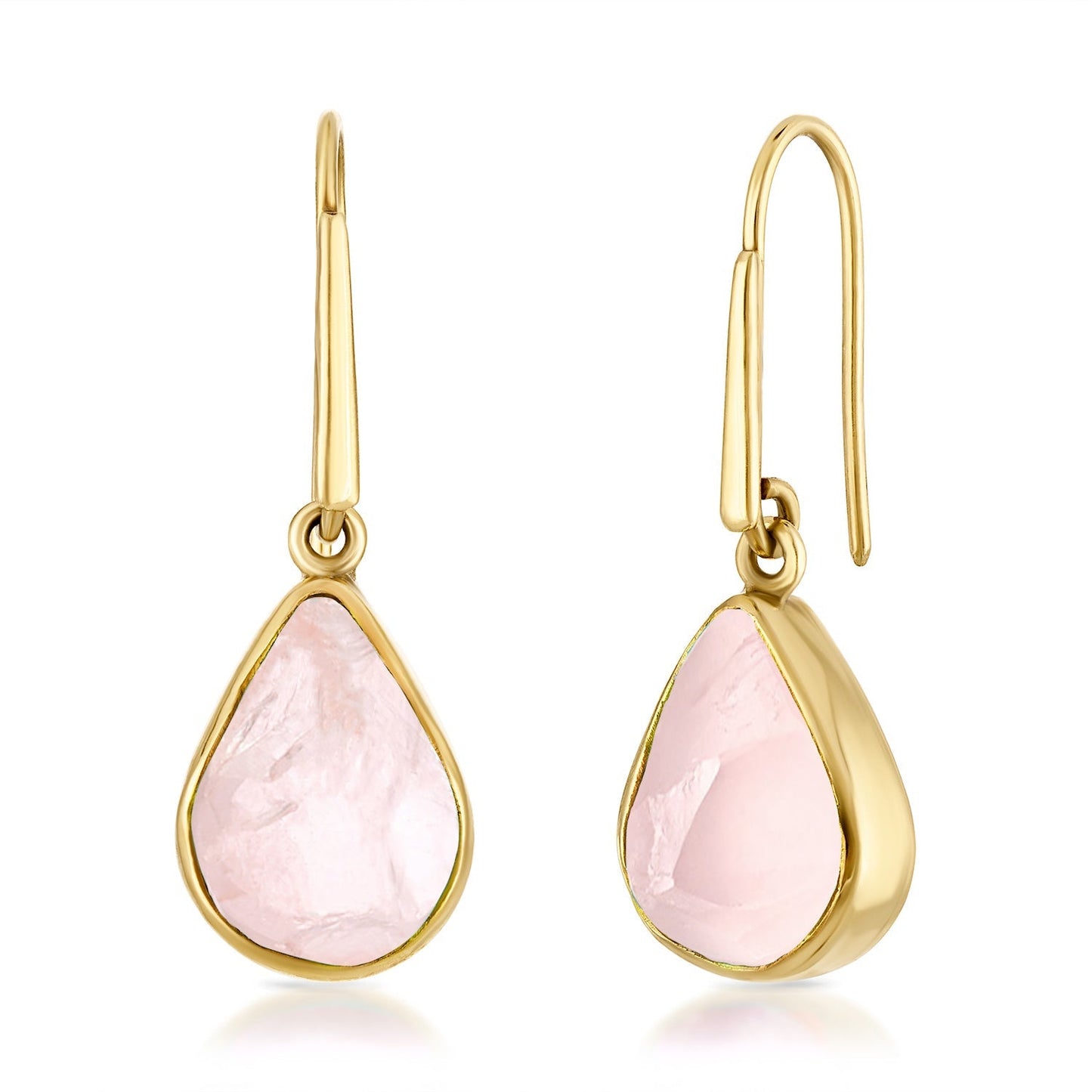 Lassanai Rose Quartz Teardrop Earrings