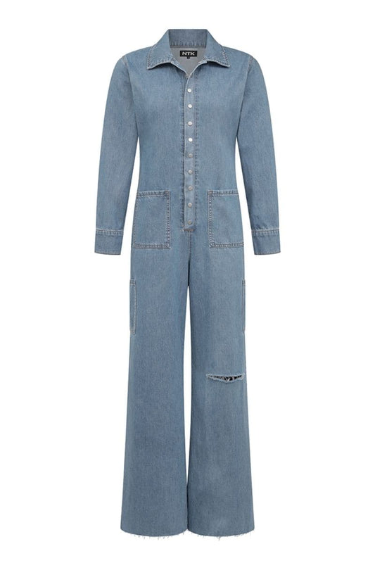 DEANNA UNION SQ DENIM JUMPSUIT