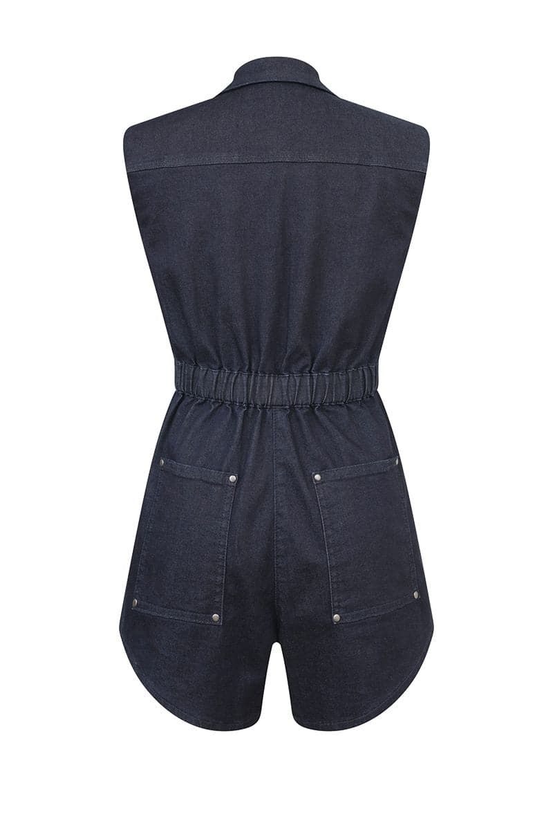 ISABELLE PARK PL DENIM ROMPER