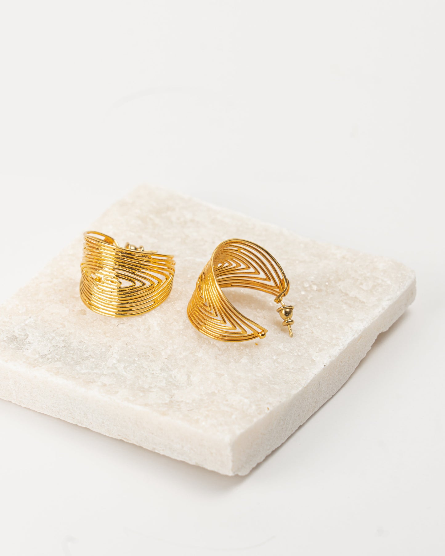 Gas Bijoux Wave Earrings Gold